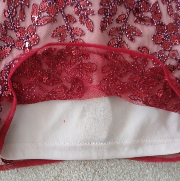 Beaded Mroon Altar’d State Dress Size S.  FL - Picture 2 of 7